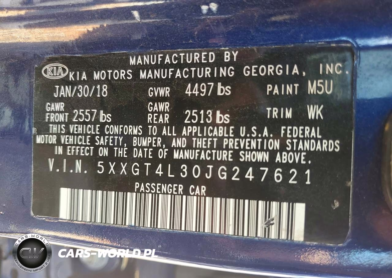 2018 Kia Optima S VIN:5XXGT4L30JG247621 - 12