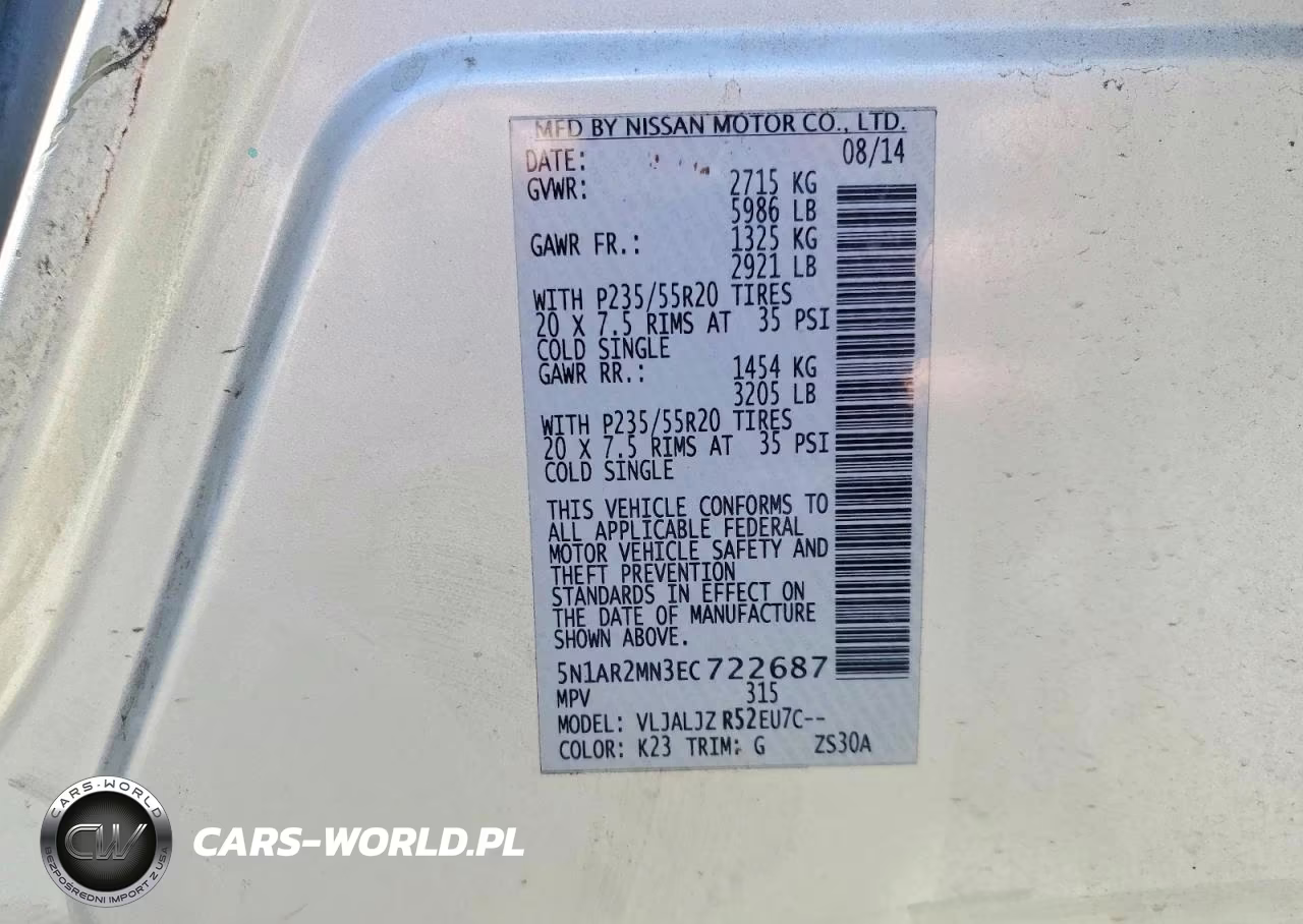 2014 Nissan Pathfinder S VIN:5N1AR2MN3EC722687 - 14