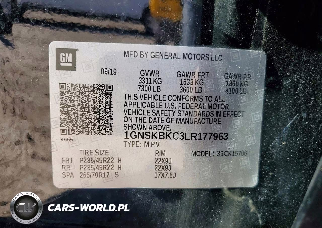2020 Chevrolet Tahoe K1500 Lt VIN:1GNSKBKC3LR177963 - 13