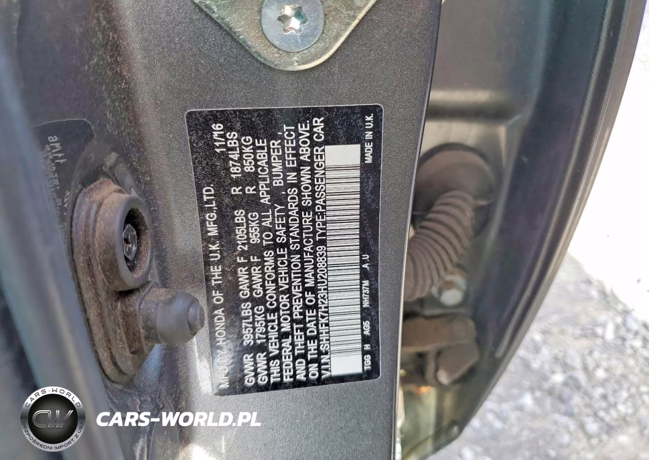 2017 Honda Civic Lx VIN:SHHFK7H23HU208839 - 12