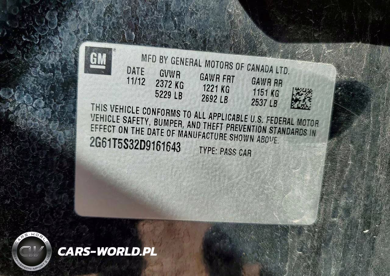 2013 Cadillac Xts Premium Collection VIN:2G61T5S32D9161643 - 12