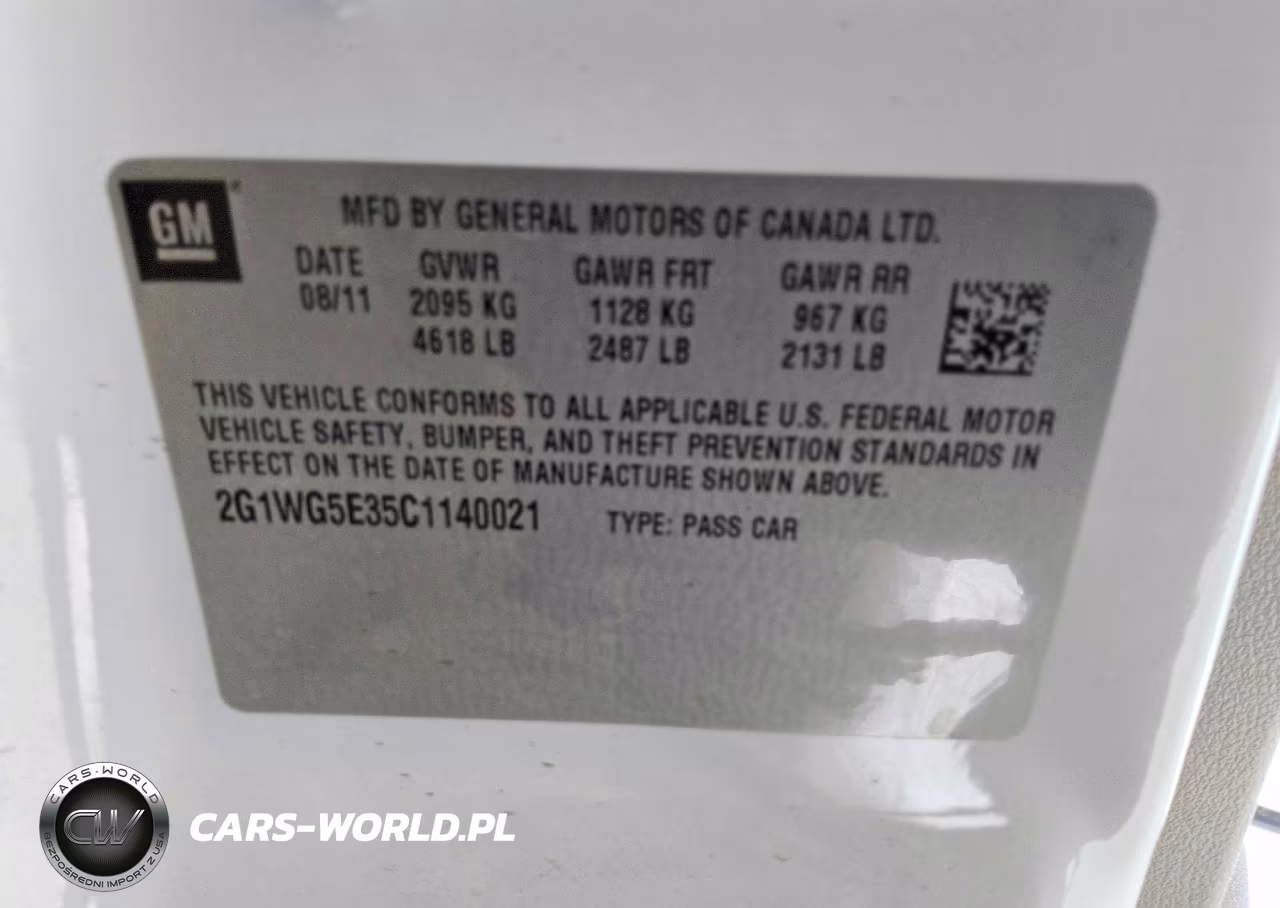 2012 Chevrolet Impala Lt VIN:2G1WG5E35C1140021 - 12