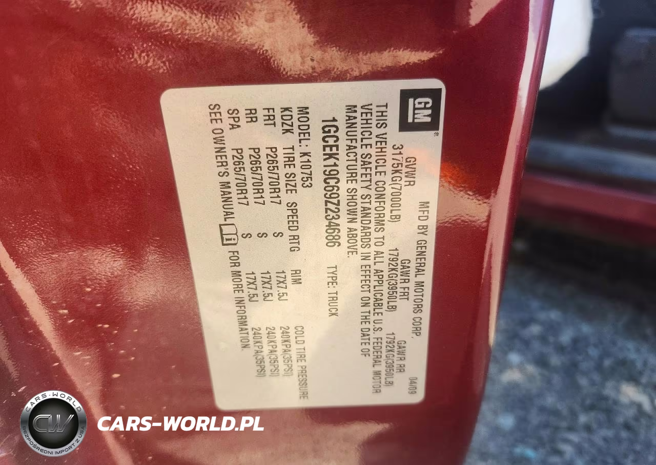 2009 Chevrolet Silverado K1500 VIN:1GCEK19C69Z234686 - 12