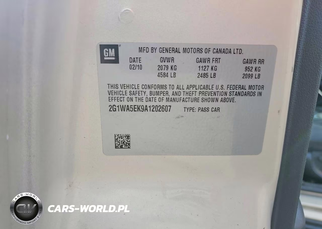 2010 Chevrolet Impala Ls VIN:2G1WA5EK9A1202607 - 12
