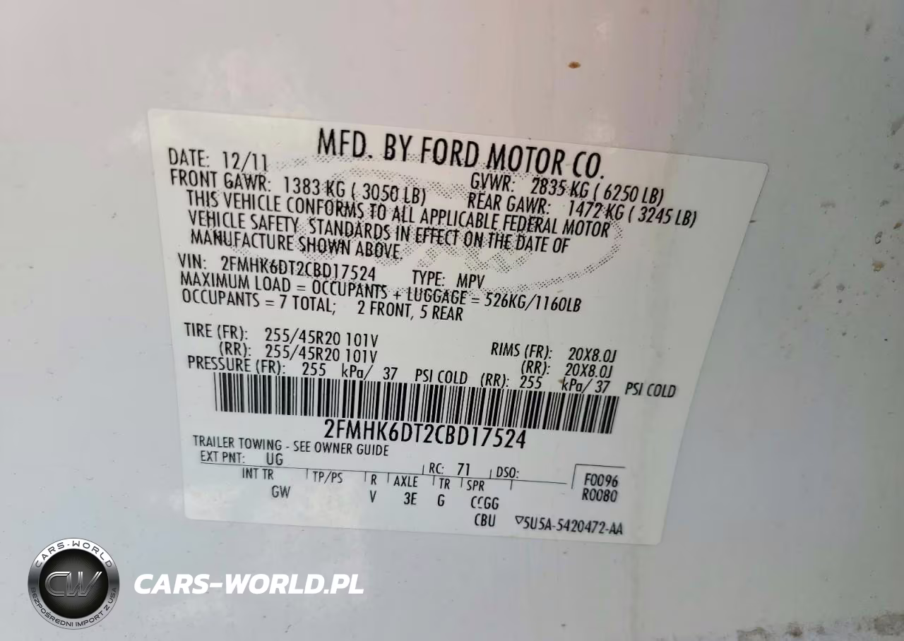2012 Ford Flex Limited VIN:2FMHK6DT2CBD17524 - 13