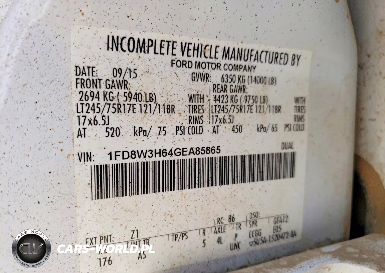 2016 Ford F350 Super Duty VIN:1FD8W3H64GEA85865 - 12