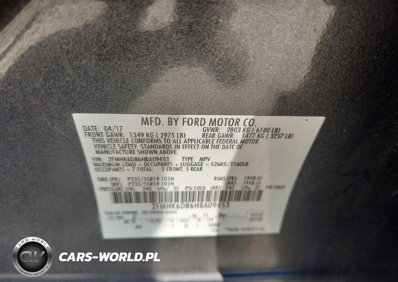 2017 Ford Flex Limited VIN:2FMHK6D86HBA09453 - 12