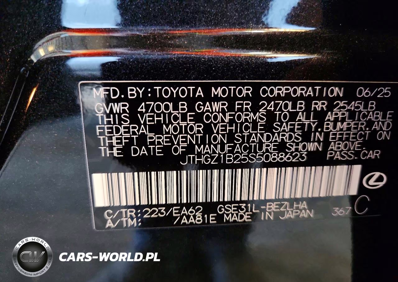 2025 Lexus Is 350 F Sport VIN:JTHGZ1B25S5088623 - 12