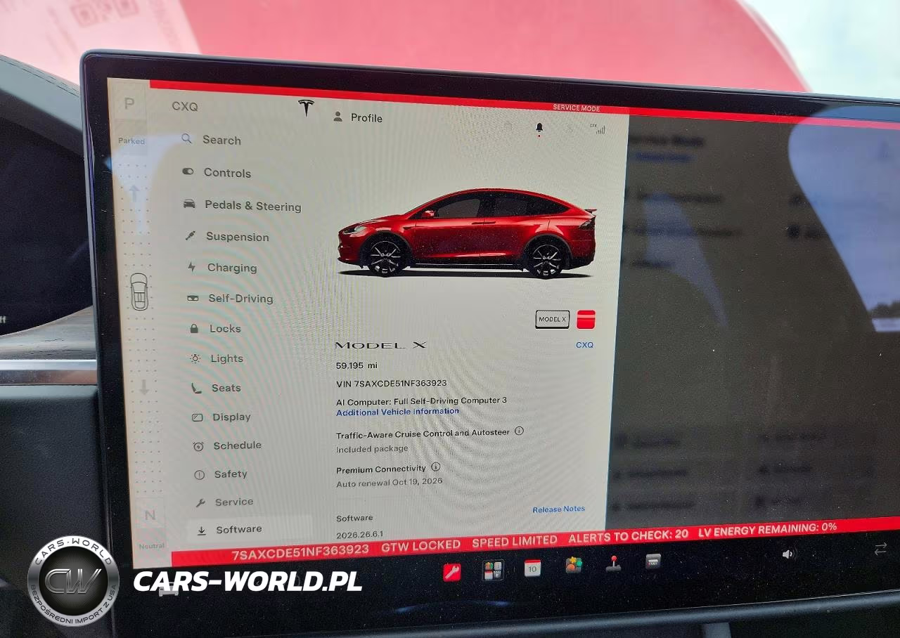 2022 Tesla Model X VIN:7SAXCDE51NF363923 - 9