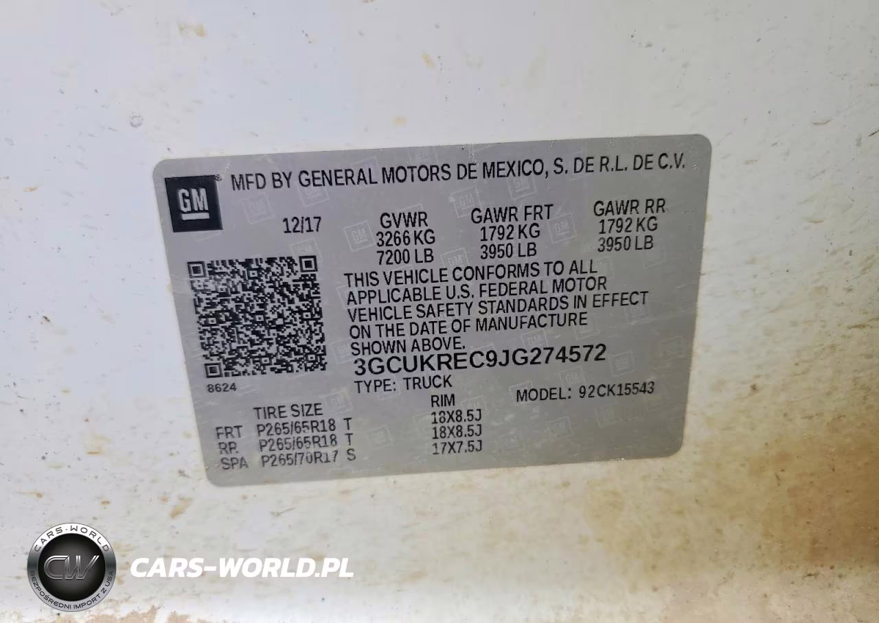 2018 Chevrolet Silverado K1500 Lt VIN:3GCUKREC9JG274572 - 12