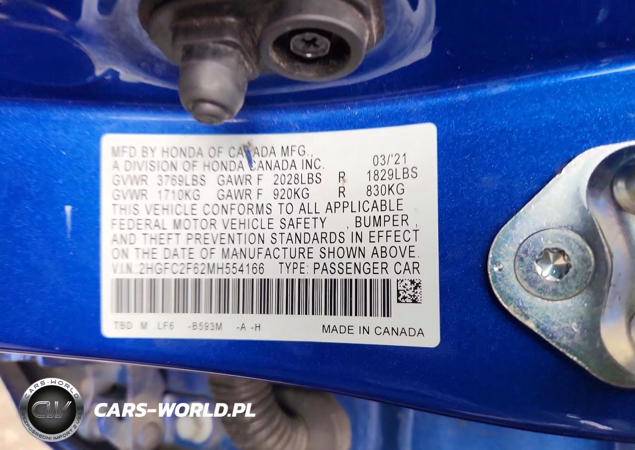 2021 Honda Civic Lx VIN:2HGFC2F62MH554166 - 12