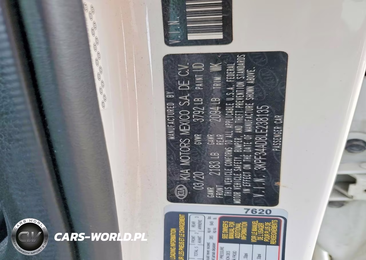 2020 Kia Forte Gt Line VIN:3KPF34AD8LE238135 - 13