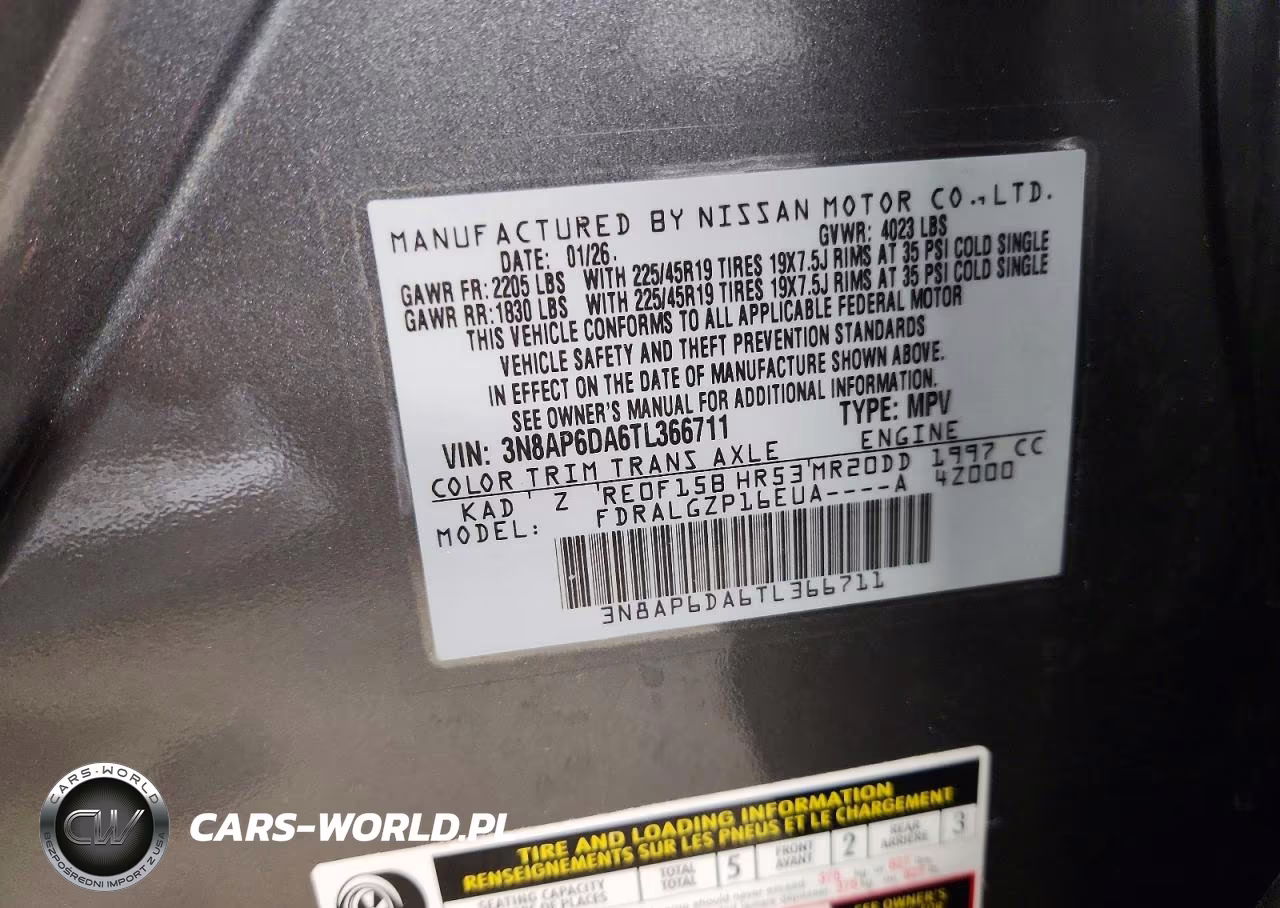 2026 Nissan Kicks Sr VIN:3N8AP6DA6TL366711 - 13