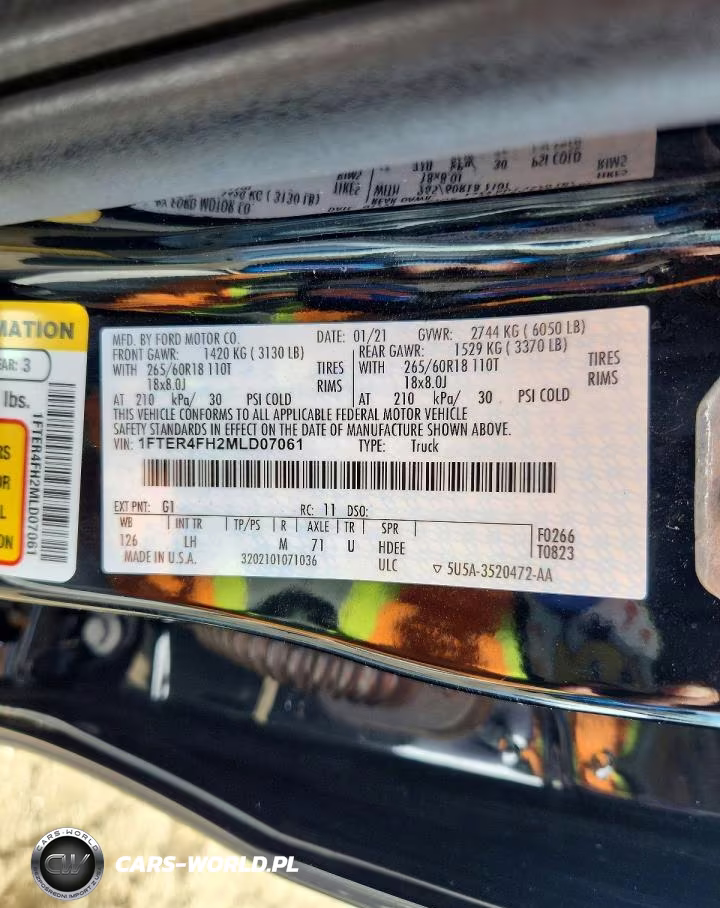 2021 Ford Ranger Xl VIN:1FTER4FH2MLD07061 - 13