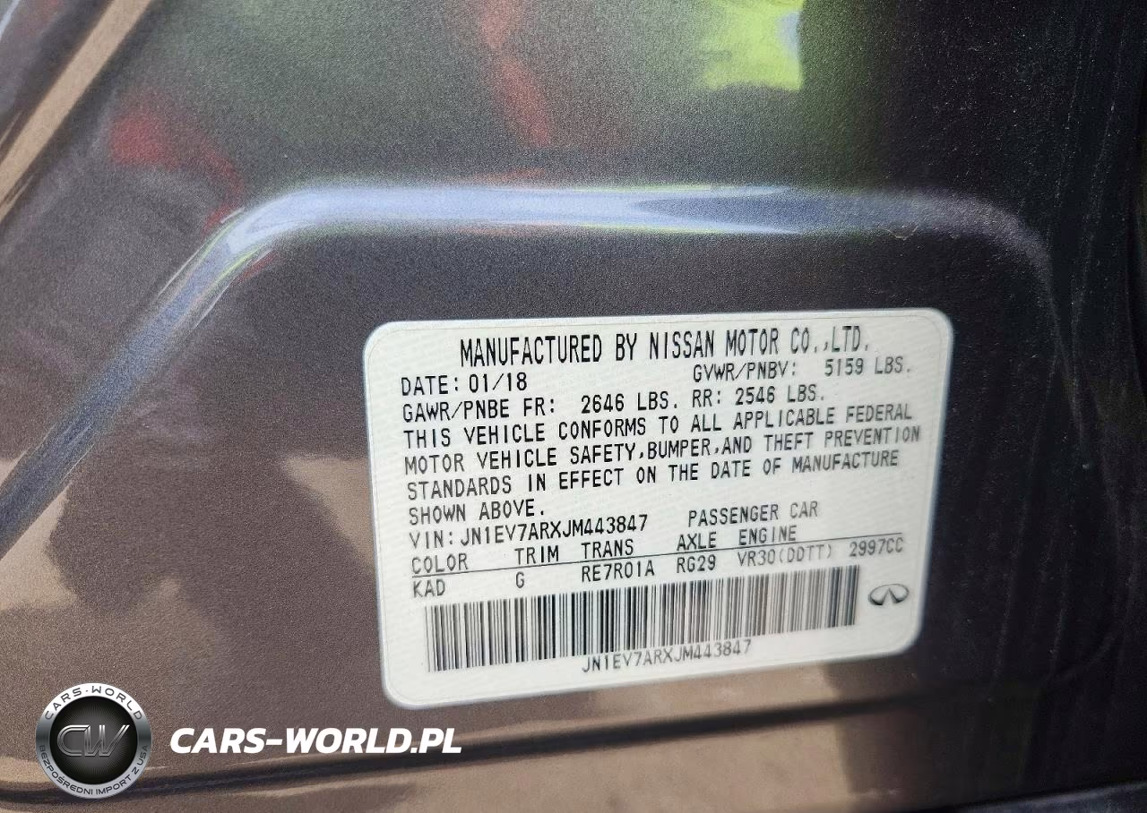 2018 Infiniti Q50 3.0T Luxe VIN:JN1EV7ARXJM443847 - 12