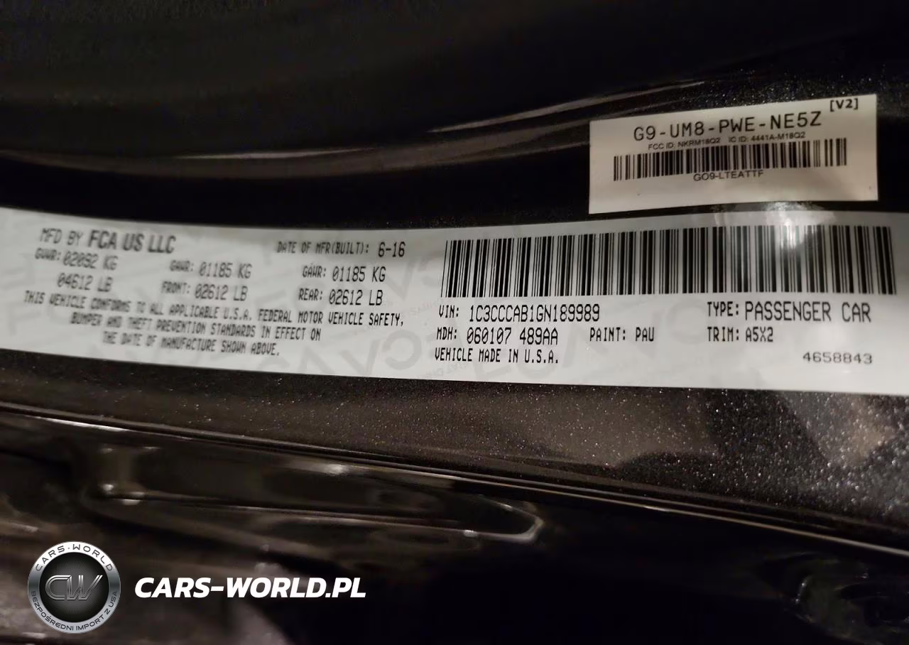 2016 Chrysler 200 Limited VIN:1C3CCCAB1GN189989 - 12