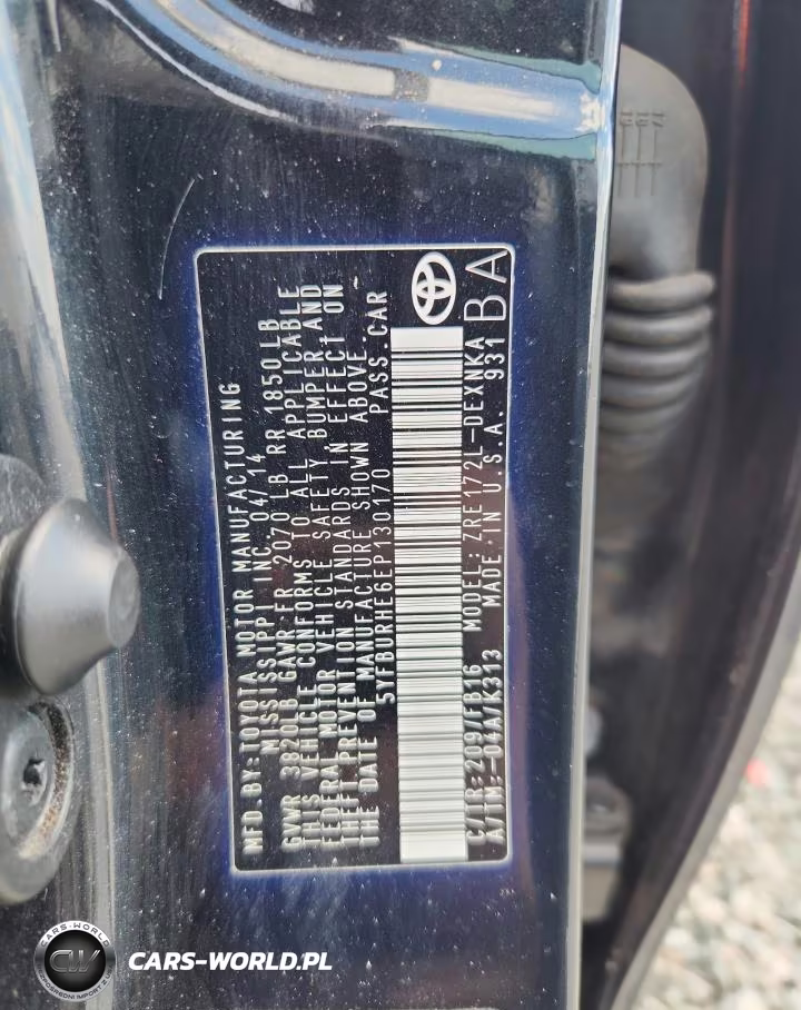 2014 Toyota Corolla Le VIN:5YFBURHE6EP130170 - 12