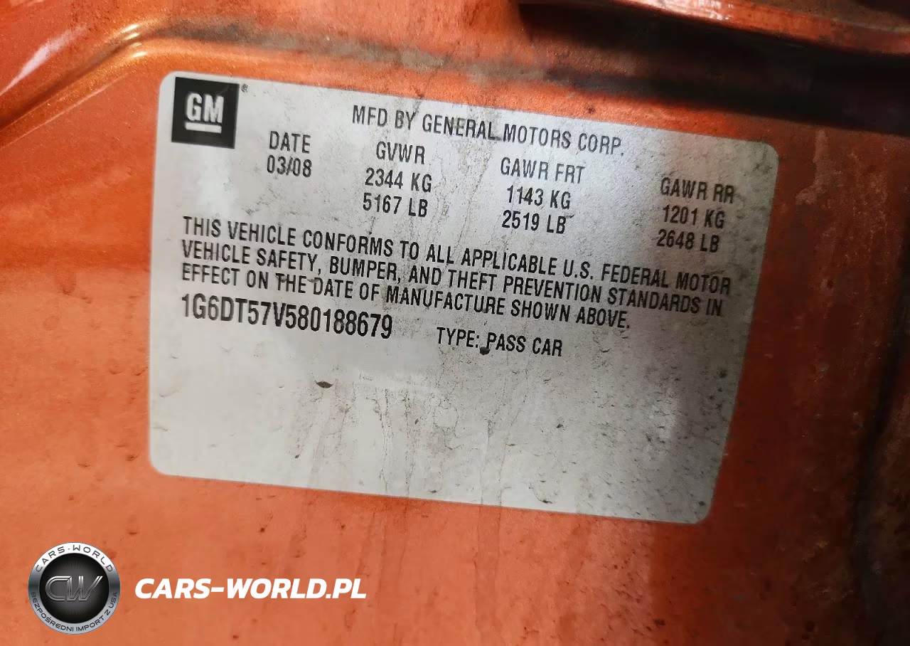 2008 Cadillac Cts Hi Feature V6 VIN:1G6DT57V580188679 - 12