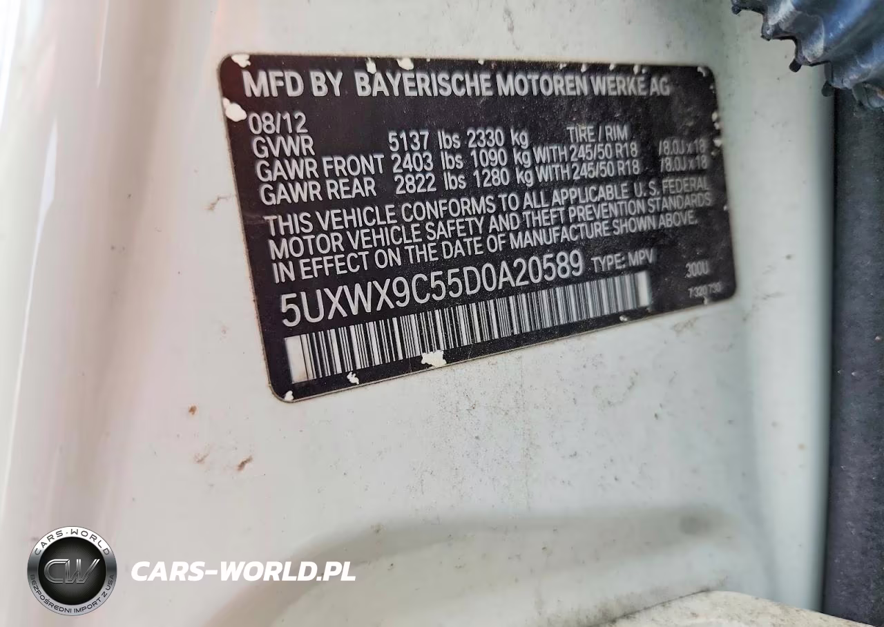 2013 BMW X3 xDrive28I VIN:5UXWX9C55D0A20589 - 13