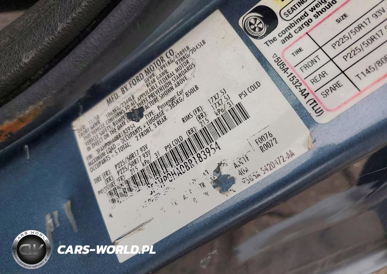 2011 Ford Fusion Se VIN:3FAHP0HA0BR183954 - 12