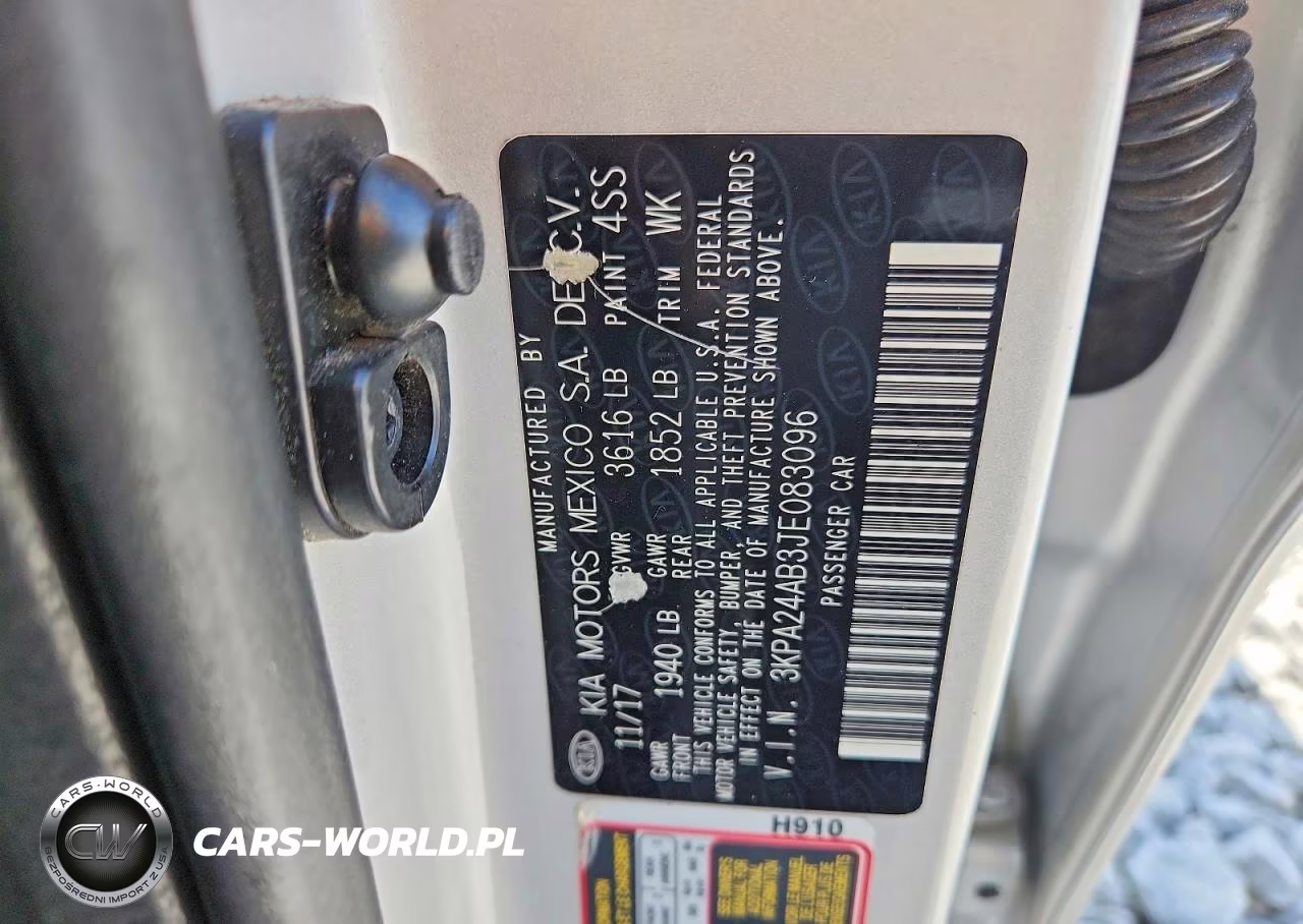 2018 Kia Rio Lx VIN:3KPA24AB3JE083096 - 12