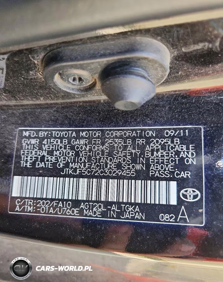 2012 Scion Tc Base VIN:JTKJF5C72C3029455 - 12