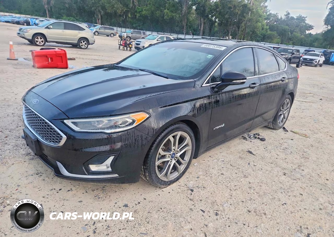 2019 Ford Fusion Titanium VIN:3FA6P0RU6KR110653 - 1
