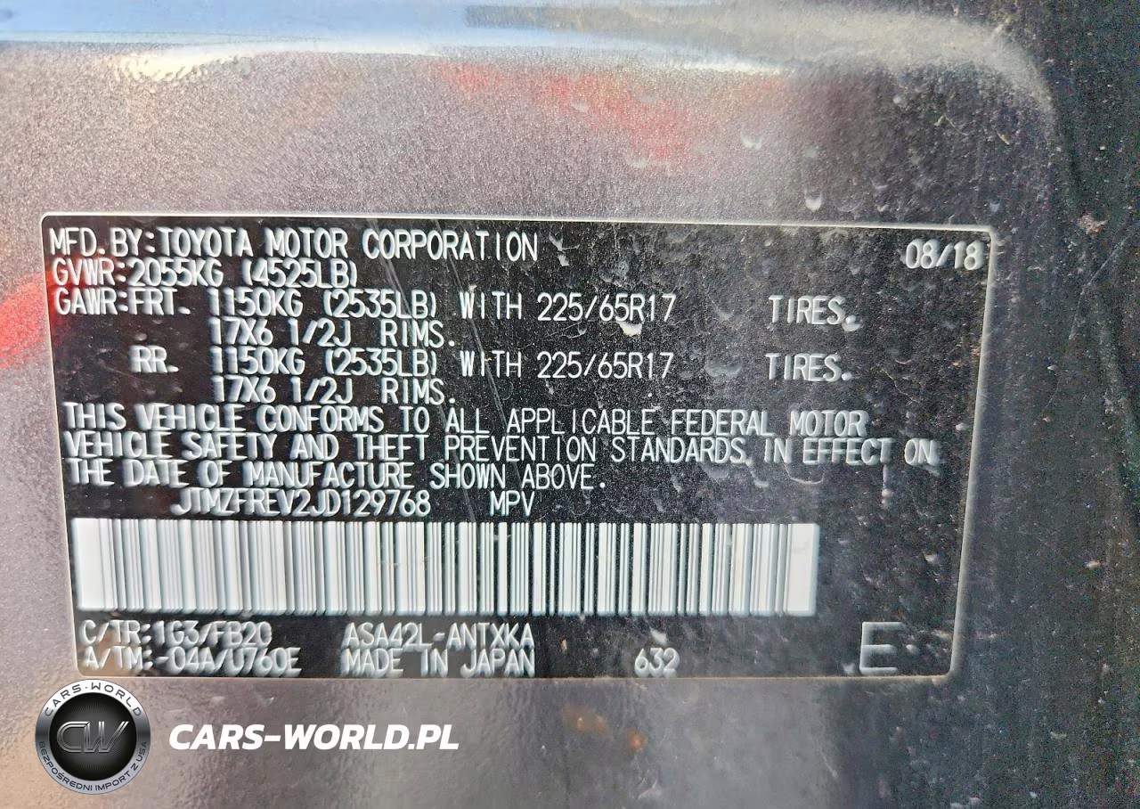 2018 Toyota Rav4 Le VIN:JTMZFREV2JD129768 - 13