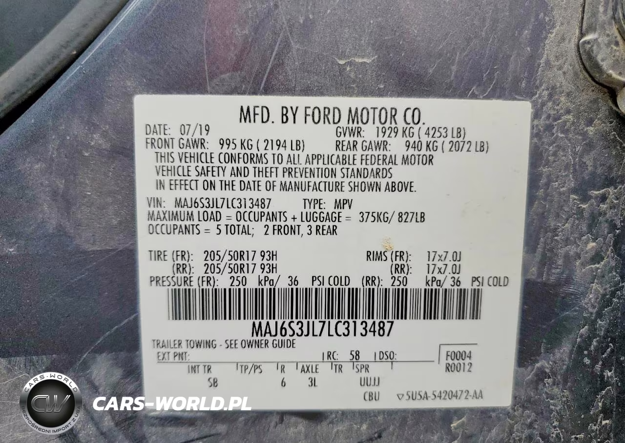 2020 Ford Ecosport Ses VIN:MAJ6S3JL7LC313487 - 13