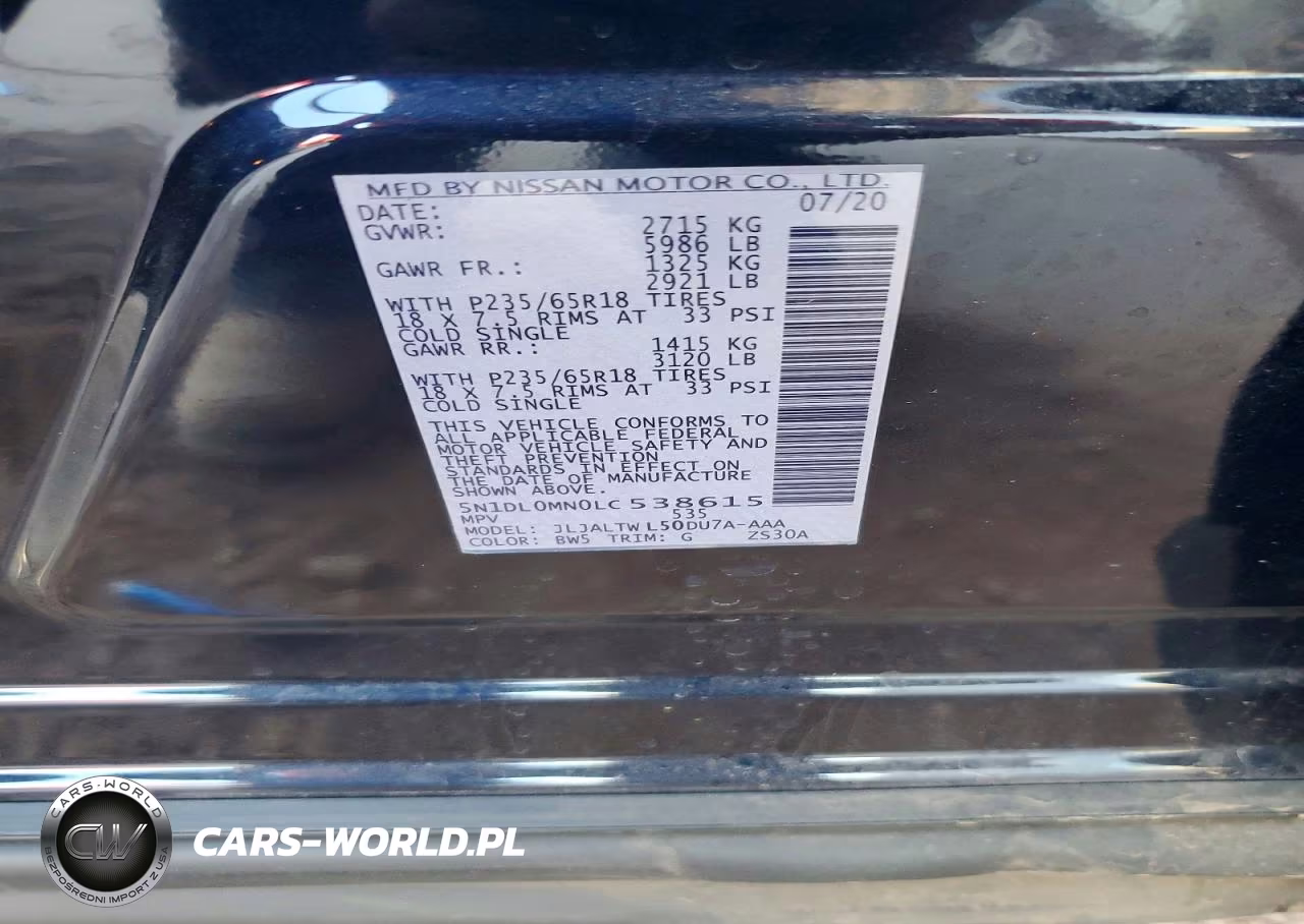 2020 Infiniti Qx60 Luxe VIN:5N1DL0MN0LC538615 - 12