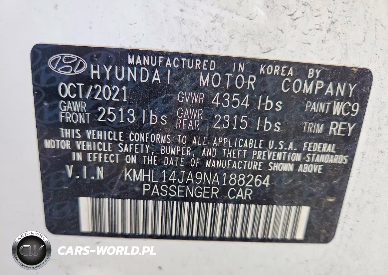 2022 Hyundai Sonata Sel VIN:KMHL14JA9NA188264 - 13