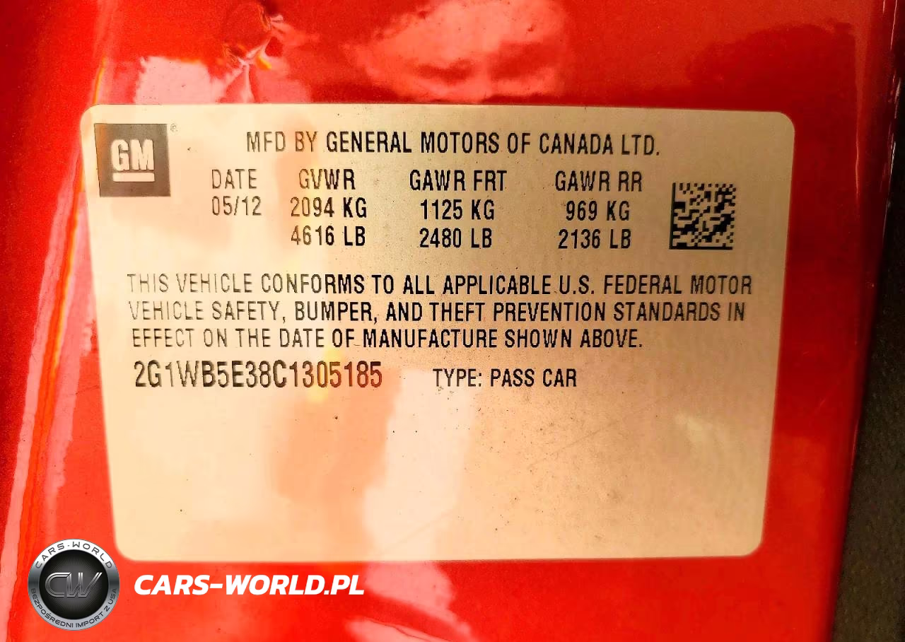 2012 Chevrolet Impala Lt VIN:2G1WB5E38C1305185 - 12