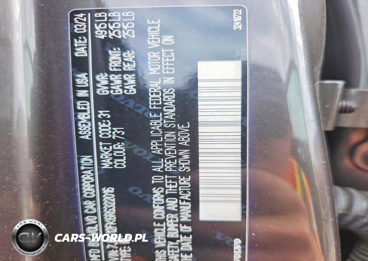 2024 Volvo S60 Core VIN:7JRL12FK6RG322016 - 13