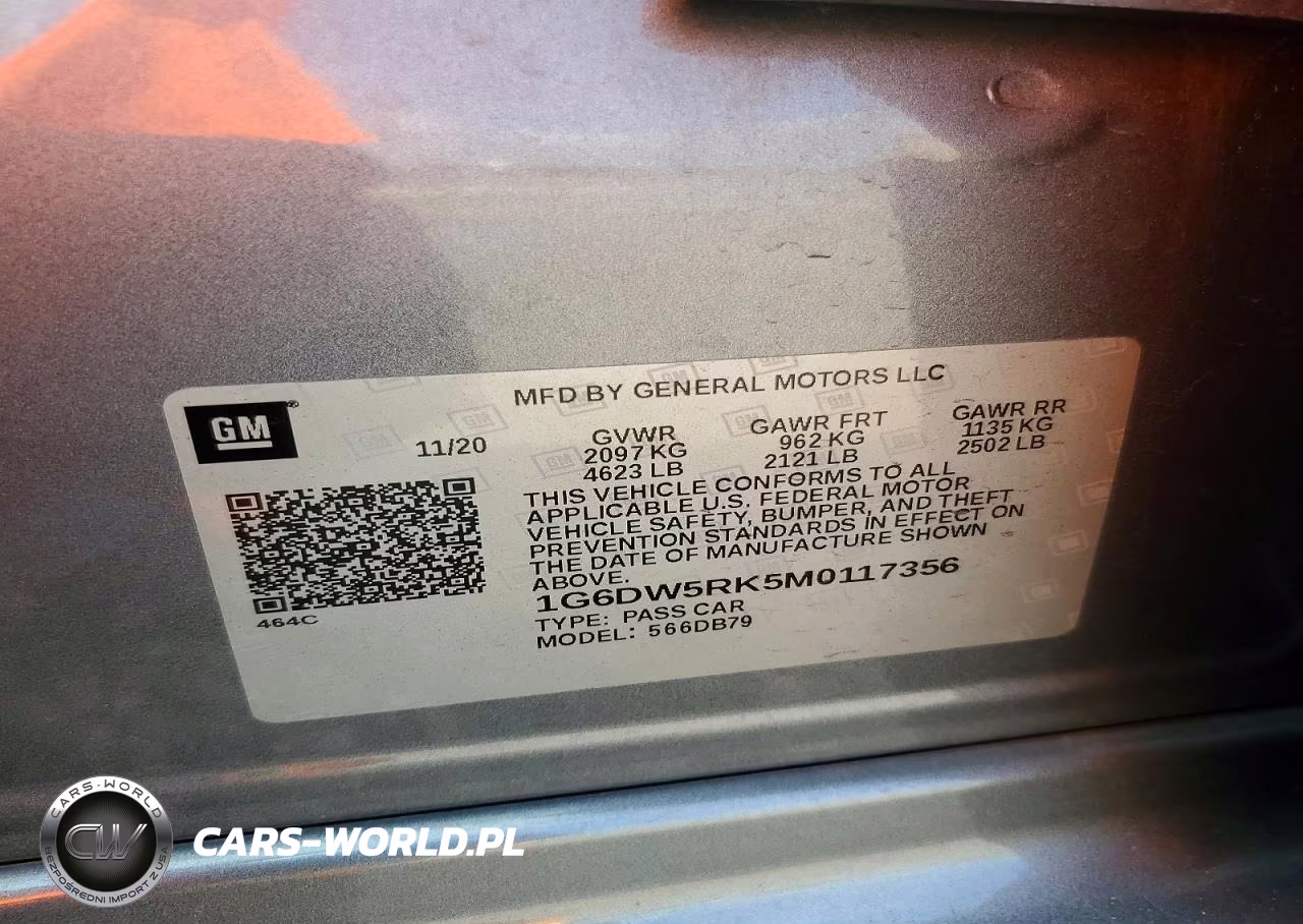 2021 Cadillac Ct5 Luxury VIN:1G6DW5RK5M0117356 - 12