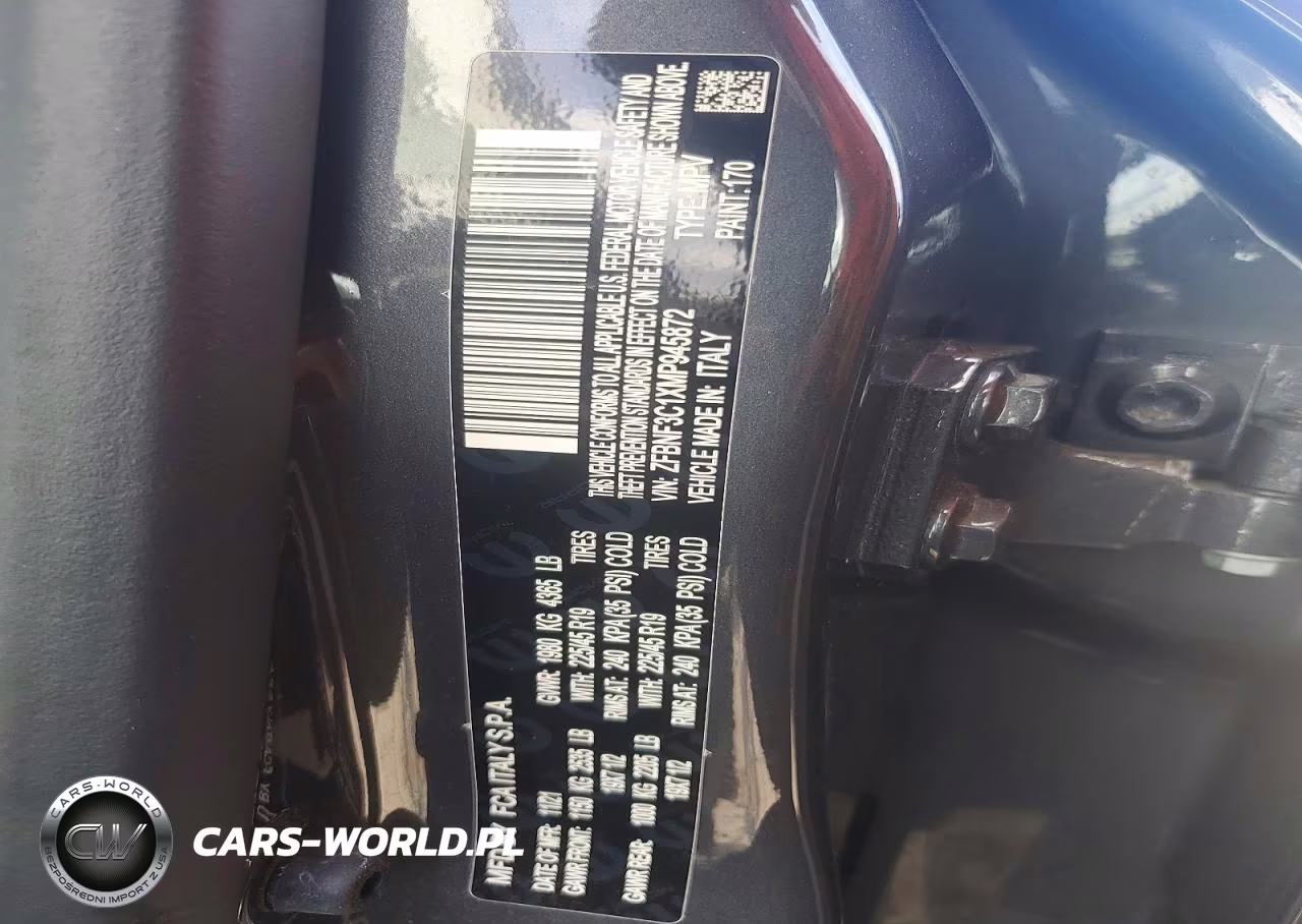 2021 Fiat 500X Sport VIN:ZFBNF3C1XMP945872 - 14