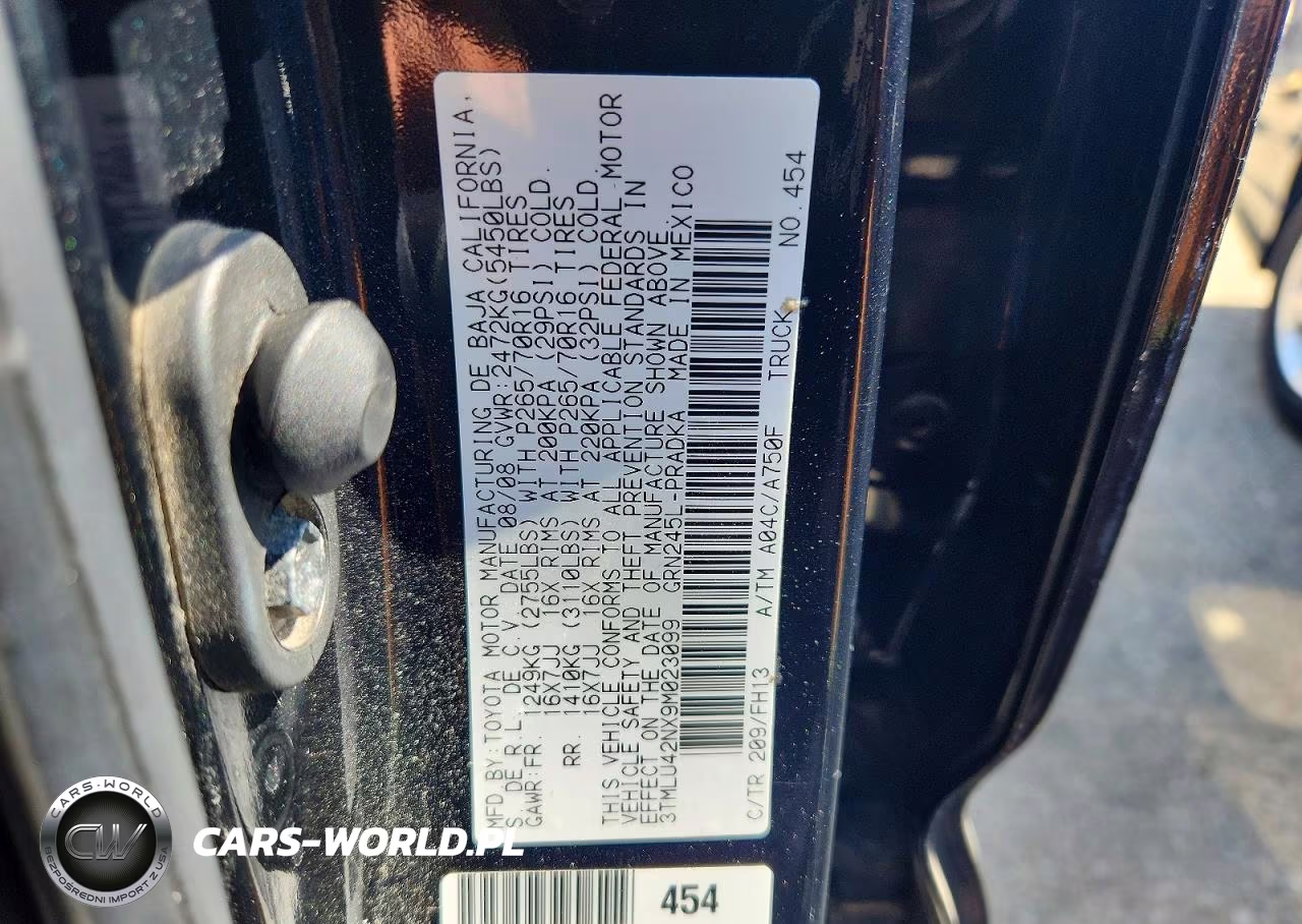2009 Toyota Tacoma V6 VIN:3TMLU42NX9M023099 - 12