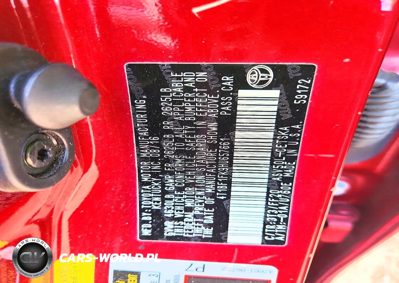 2017 Toyota Camry Se VIN:4T1BF1FK9HU657661 - 12