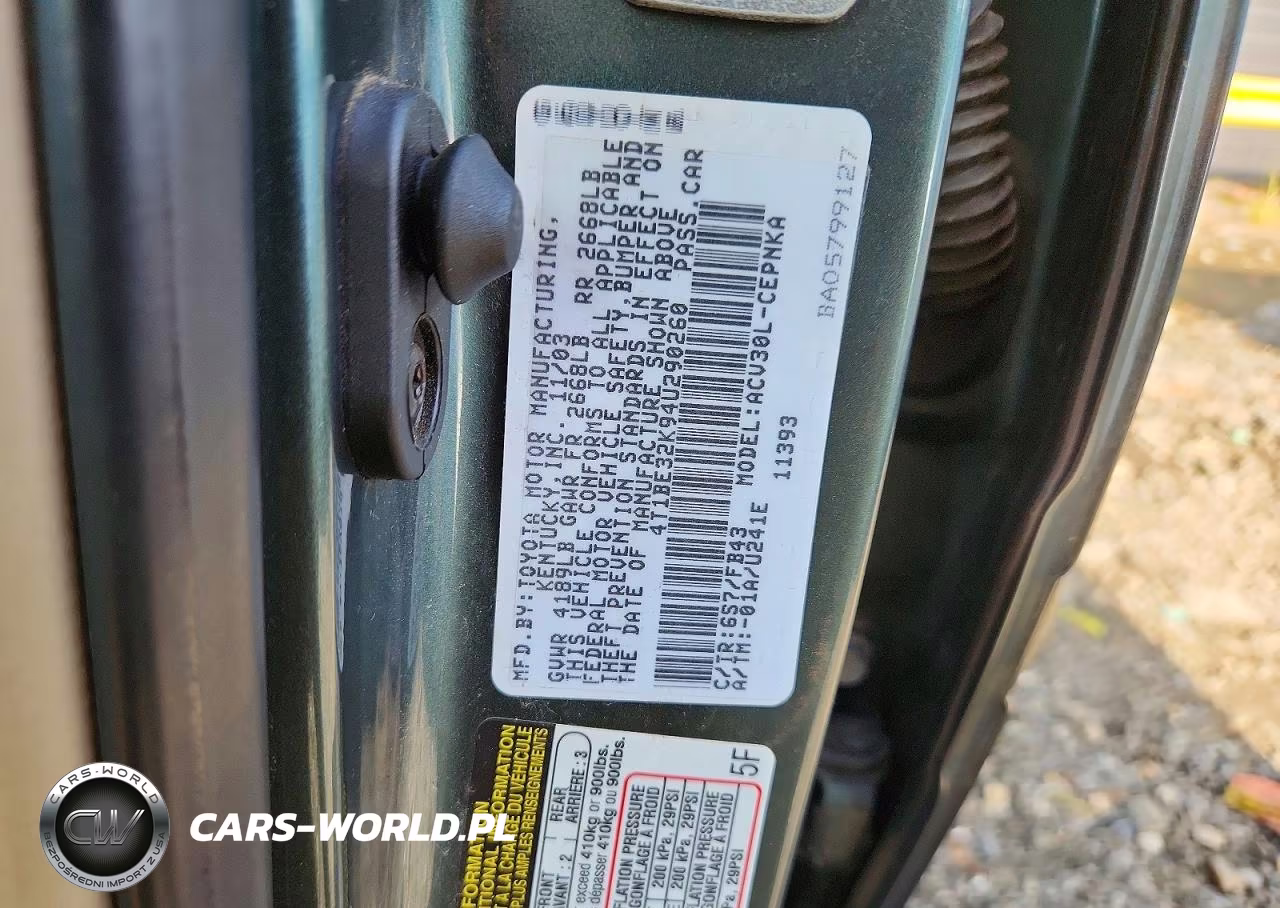 2004 Toyota Camry Le VIN:4T1BE32K94U290260 - 12