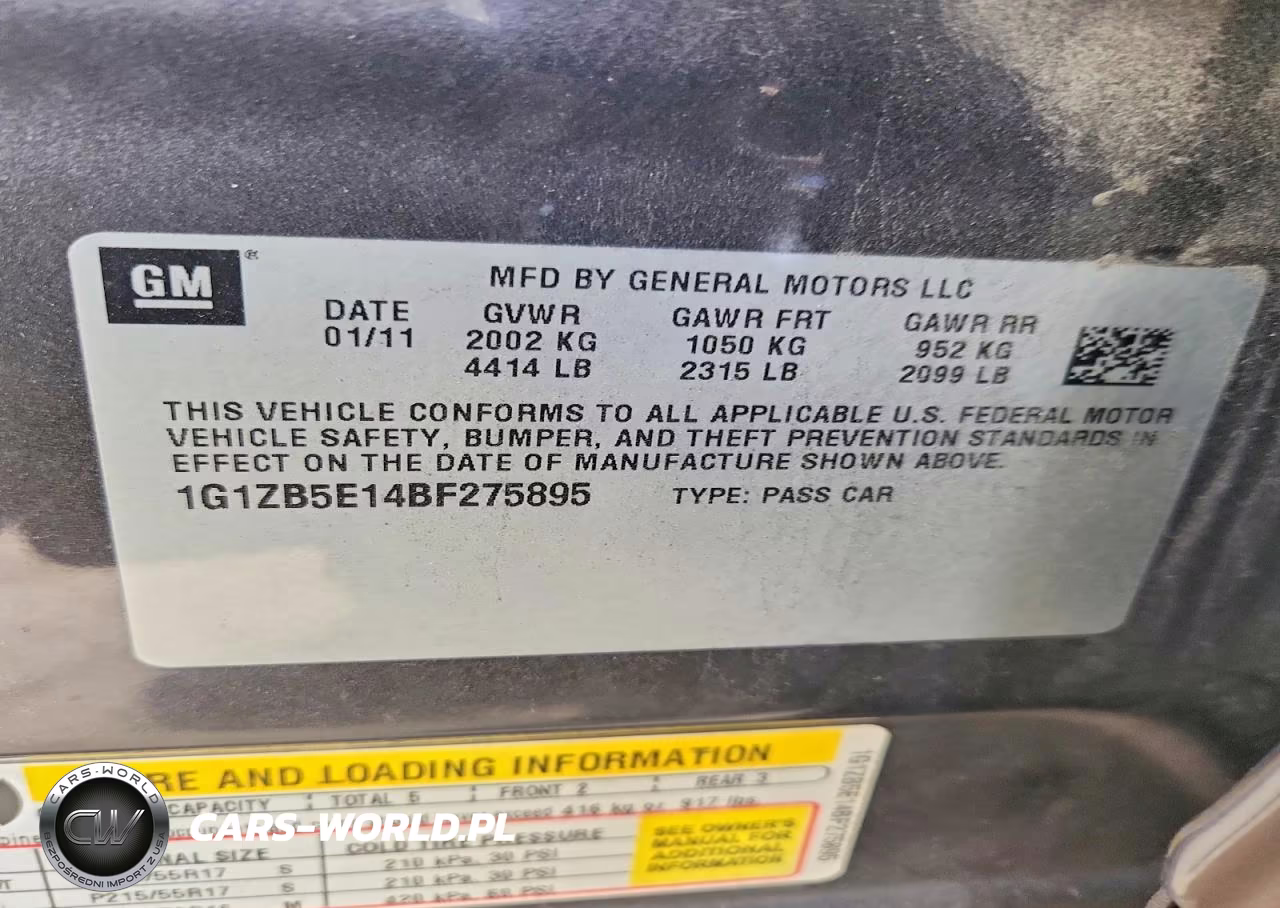 2011 Chevrolet Malibu Ls VIN:1G1ZB5E14BF275895 - 12