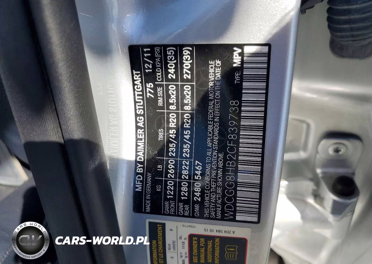 2012 Mercedes-Benz Glk 350 4Matic VIN:WDCGG8HB2CF839738 - 13