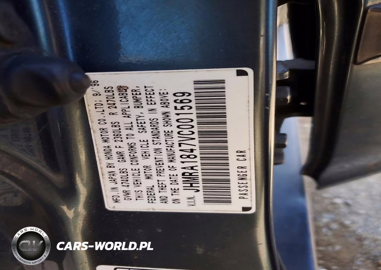 1997 Honda Odyssey Base VIN:JHMRA1847VC001569 - 12
