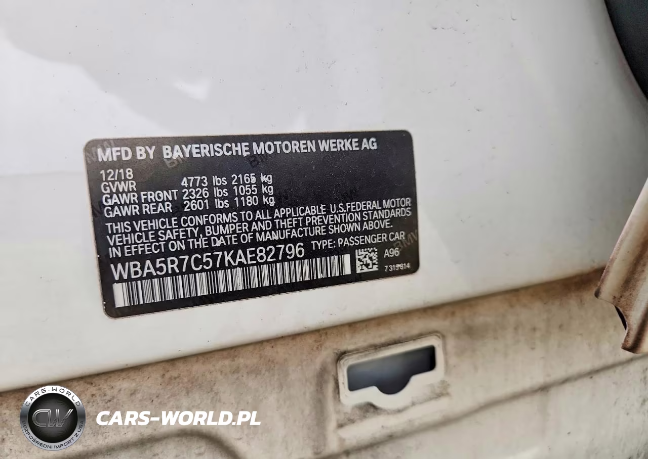 2019 BMW 330Xi VIN:WBA5R7C57KAE82796 - 13