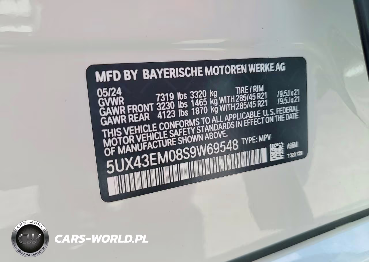 2025 BMW X7 Alpina Xb7 VIN:5UX43EM08S9W69548 - 14