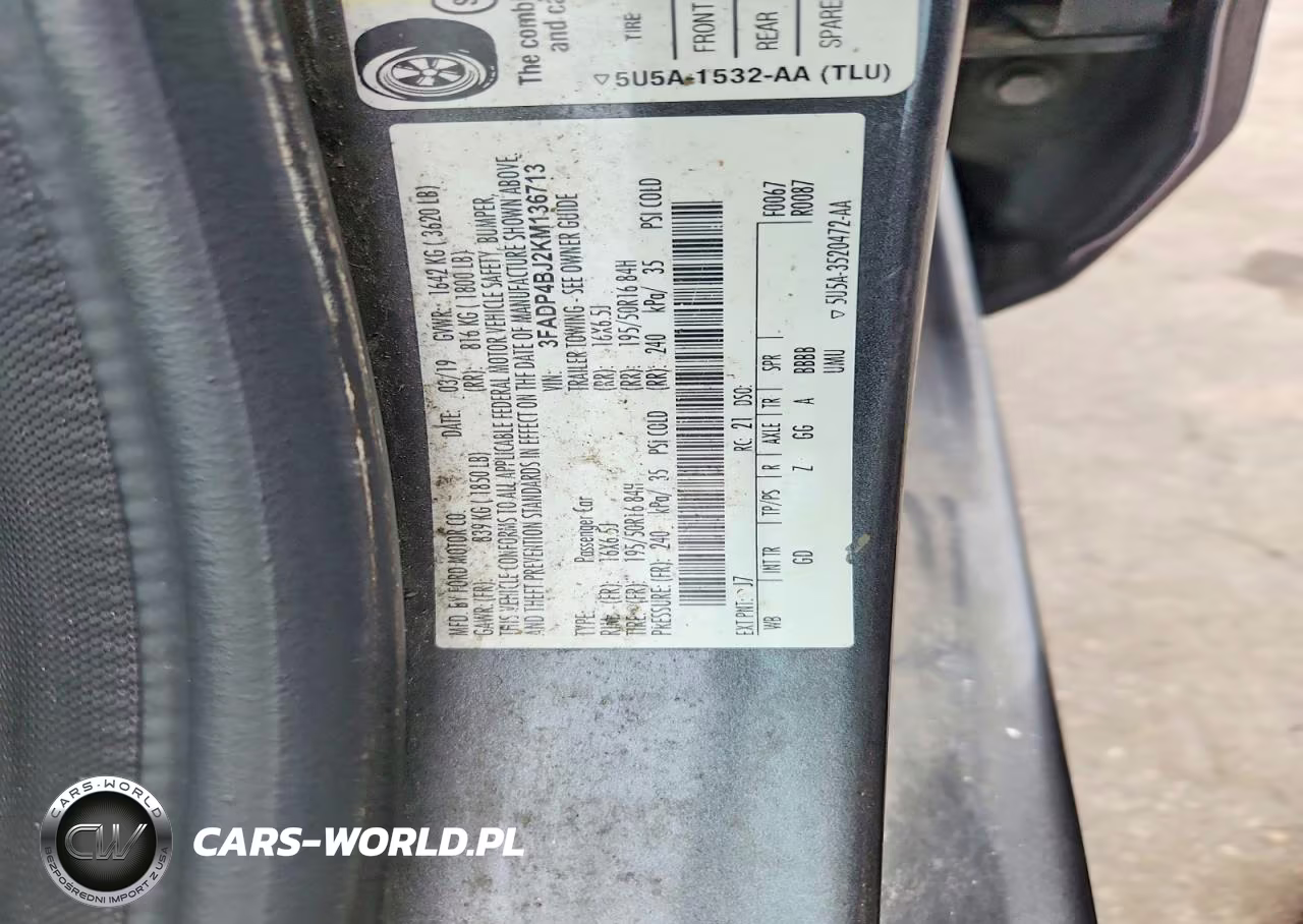 2019 Ford Fiesta Se VIN:3FADP4BJ2KM136713 - 12