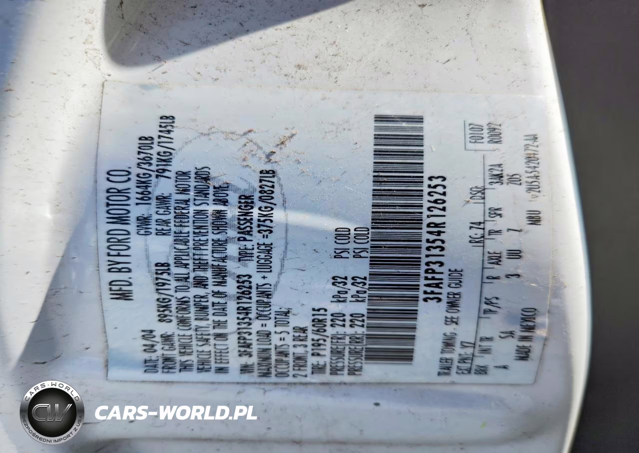 2004 Ford Focus Zx3 VIN:3FAFP31354R126253 - 12