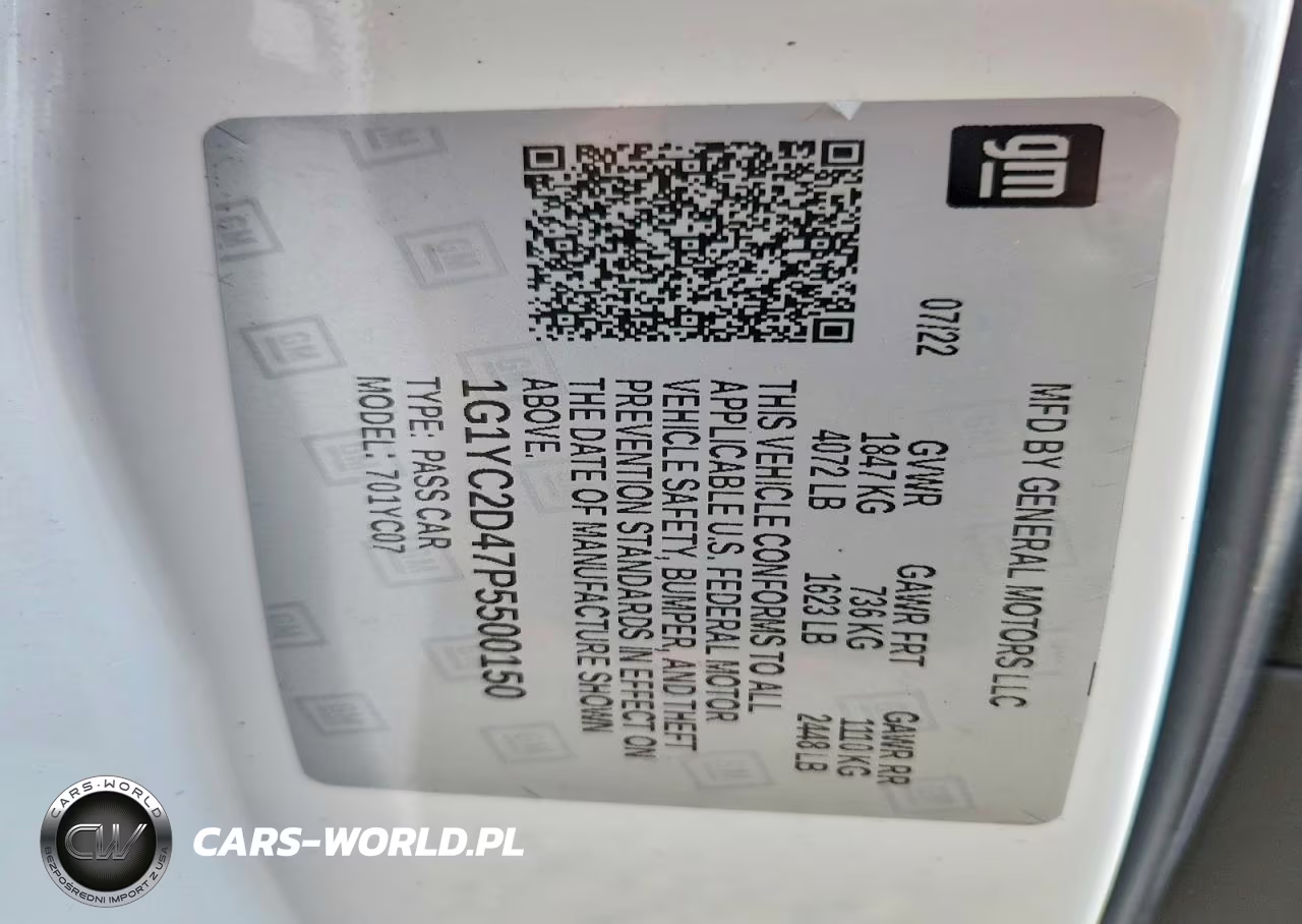 2023 Chevrolet Corvette Stingray 3Lt VIN:1G1YC2D47P5500150 - 13