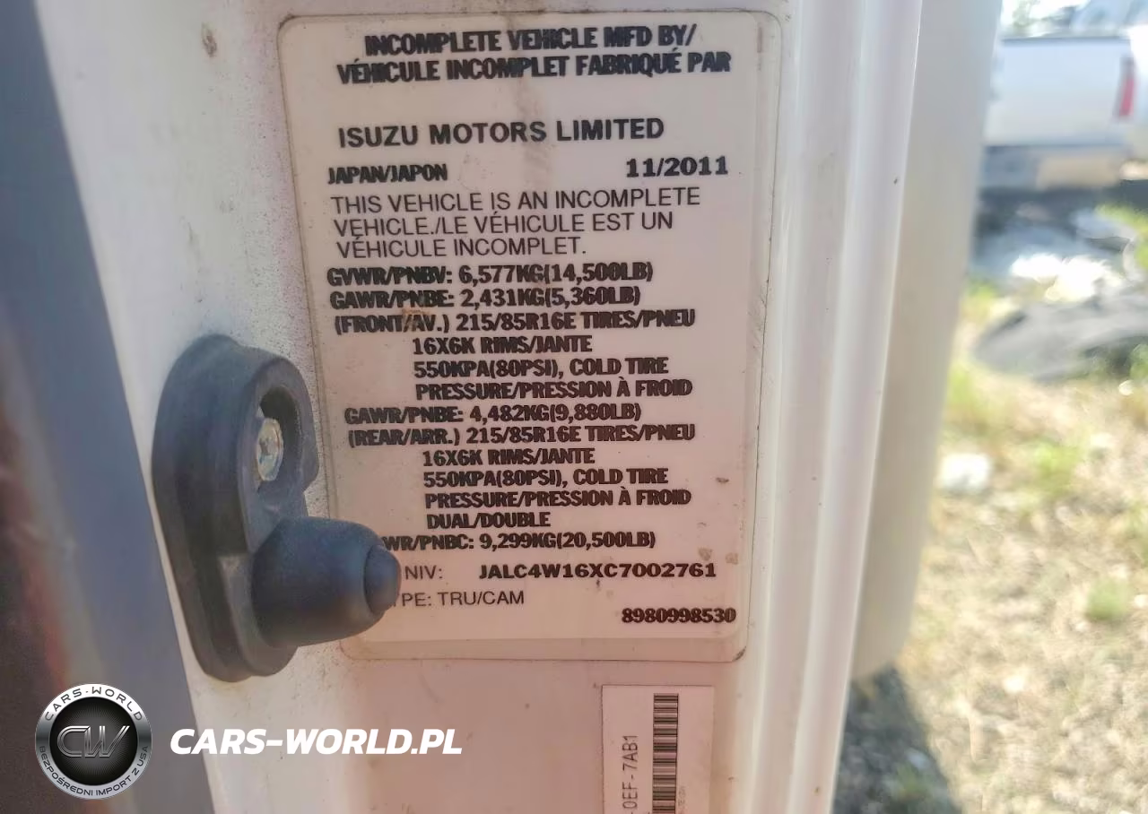 2012 Isuzu Npr Hd Box Truck VIN:JALC4W16XC7002761 - 13