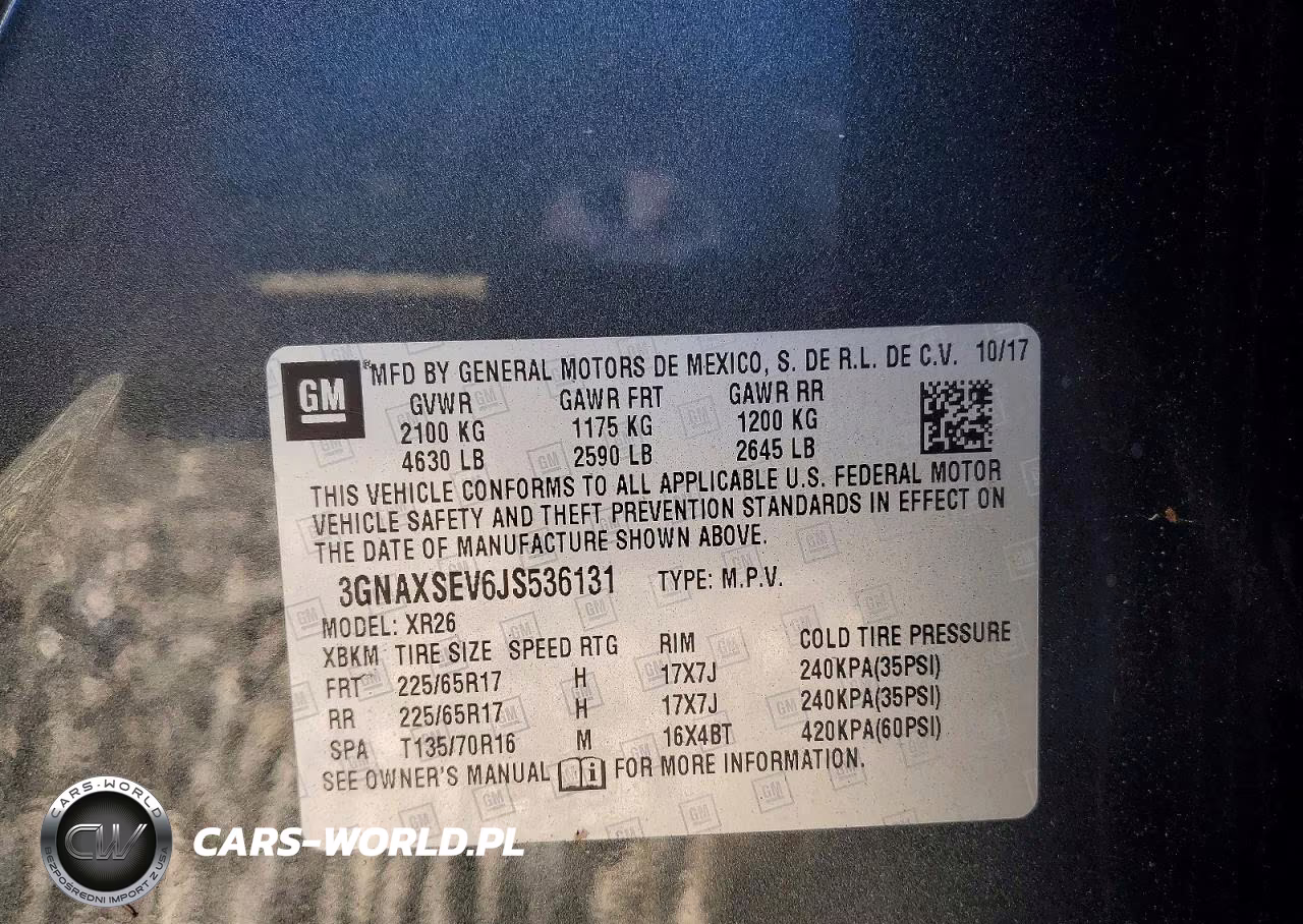 2018 Chevrolet Equinox Lt VIN:3GNAXSEV6JS536131 - 13