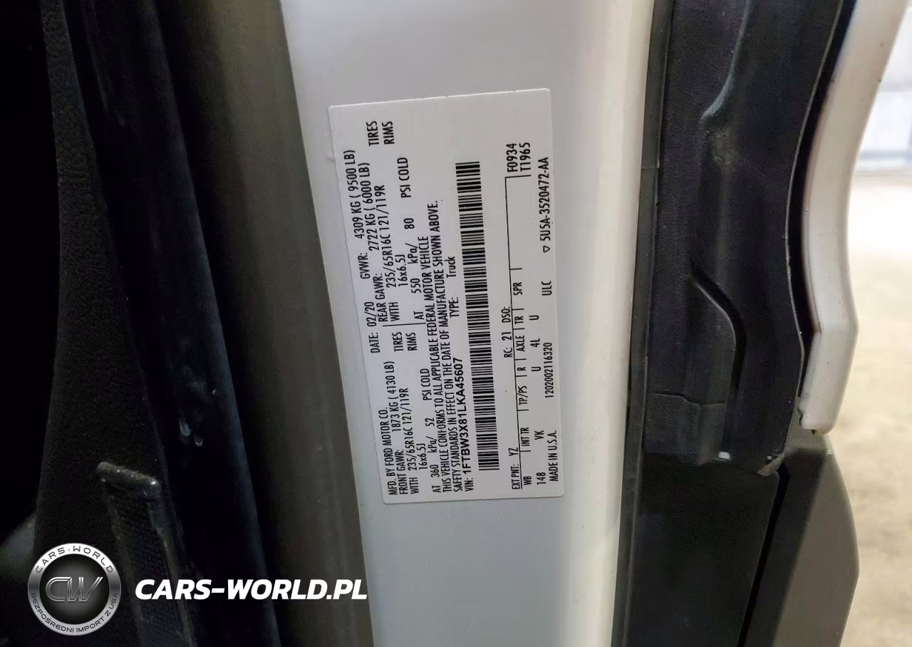 2020 Ford Transit 350 Delivery Van VIN:1FTBW3X81LKA45607 - 13