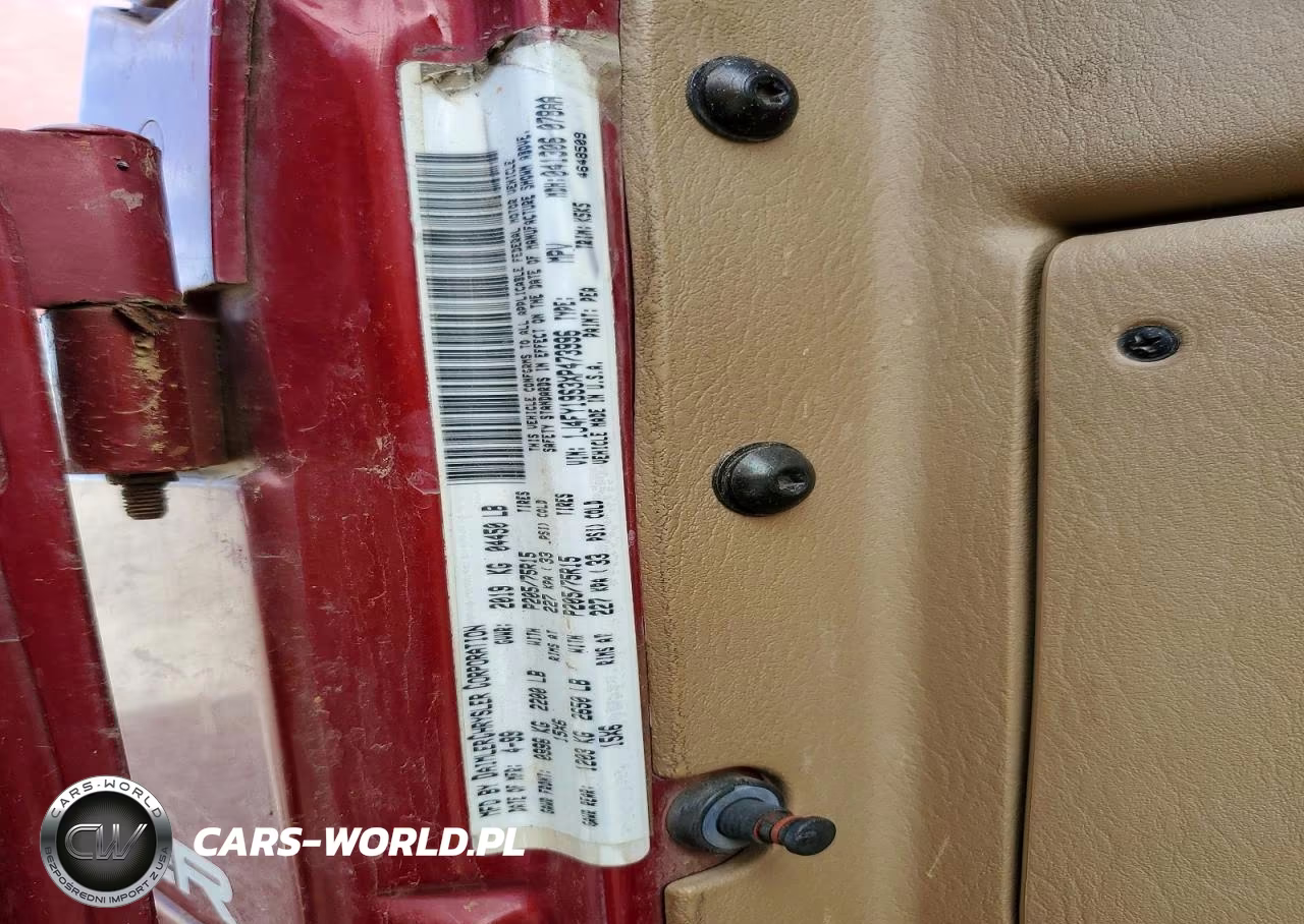 1999 Jeep Wrangler - Tj Sport VIN:1J4FY19S3XP473996 - 12